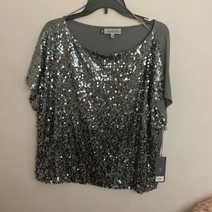 Jennifer Lopez sequin cap sleeve